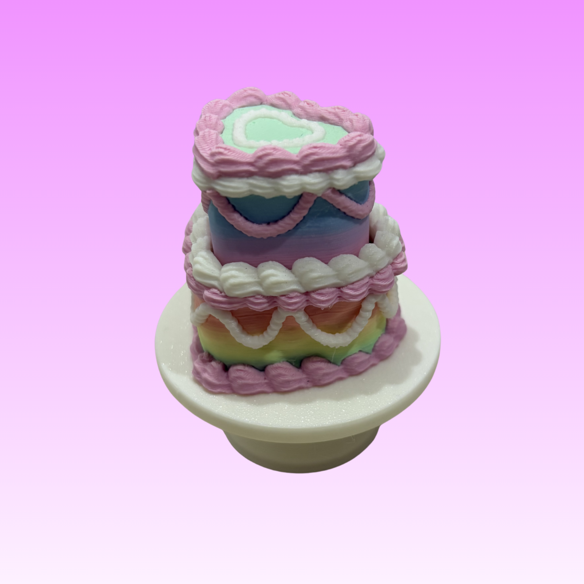 Vintage Heart Cake Fidget Clicker - Candy Carousel