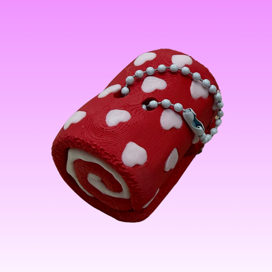 Cake Roll Clicker Keychain