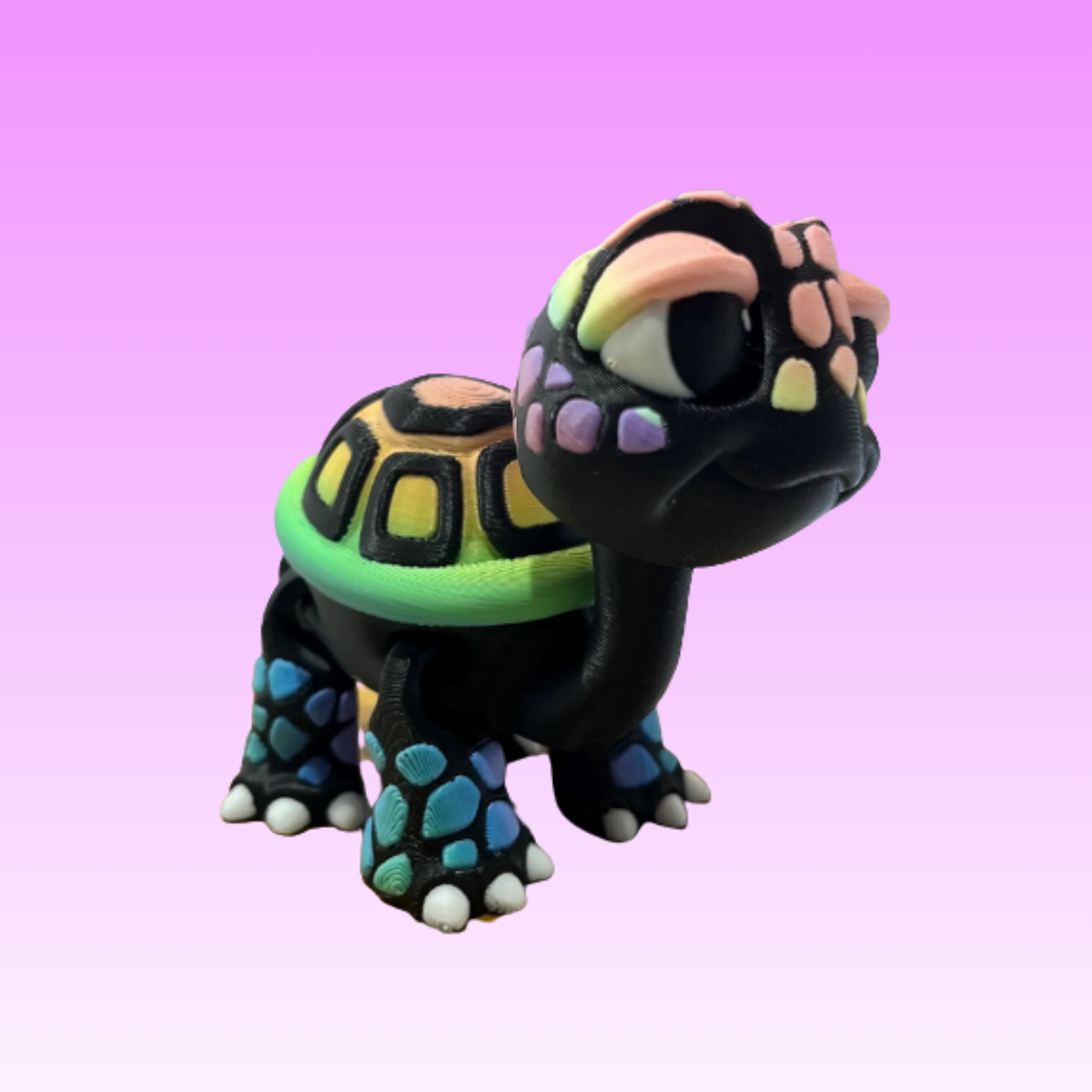 Cute Articulated Turtle â 3D Printed Desk Toy & Fidget Figure