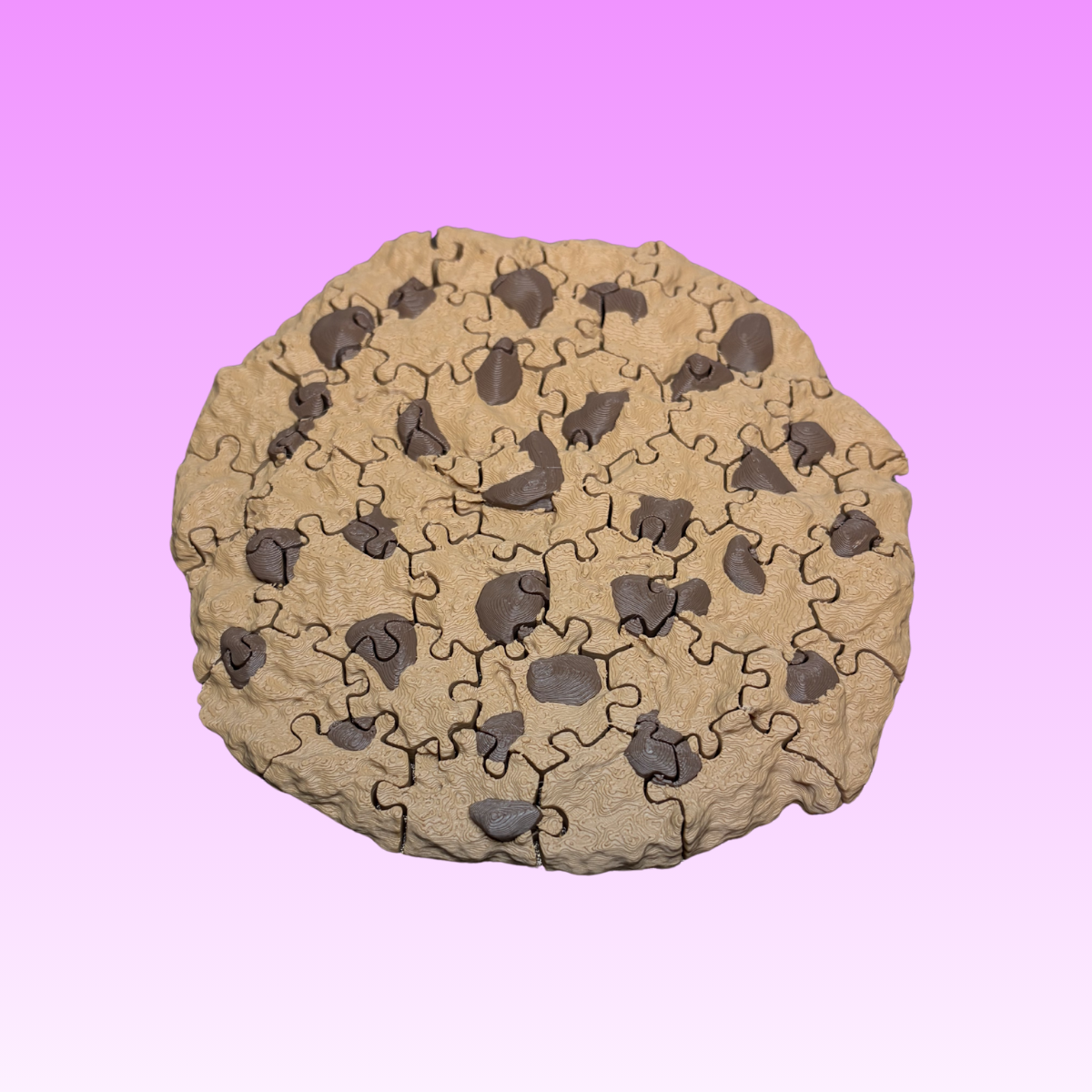 Chocolate Chip Cookie Jigsaw Puzzle with Adorable Container