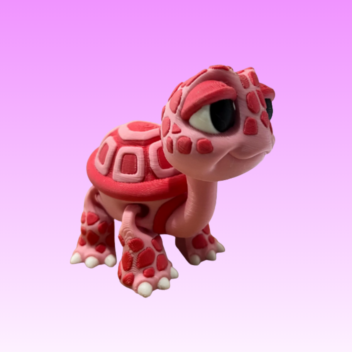 Cute Articulated Turtle – 3D Printed Desk Toy & Fidget Figure