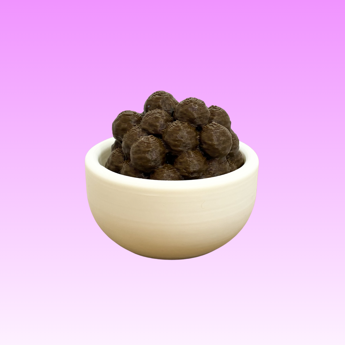 Kawaii Cereal Bowl Clicker w/spoon