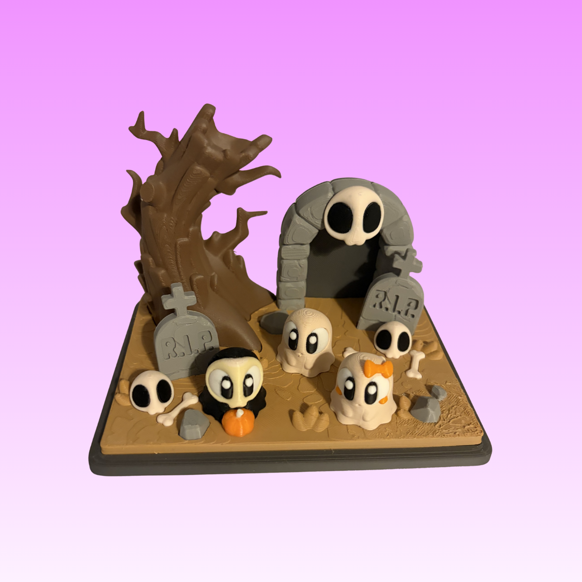 Mini Ghost Graveyard Scene